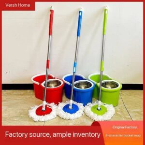 Spin Mop with Steel Basket